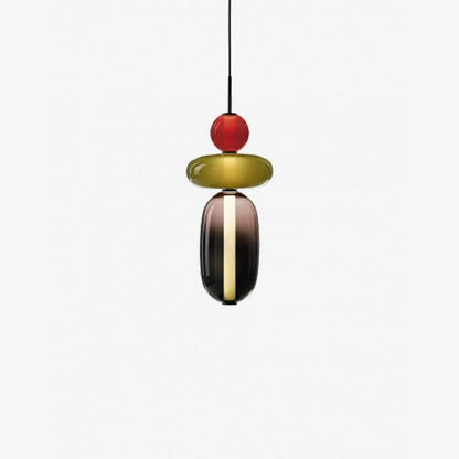 LumiSphere Modern Kleurrijke Glas Hanglamp | Sfeervolle LED Verlichting