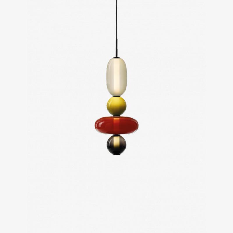 LumiSphere Modern Kleurrijke Glas Hanglamp | Sfeervolle LED Verlichting