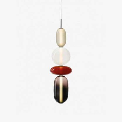 LumiSphere Modern Kleurrijke Glas Hanglamp | Sfeervolle LED Verlichting