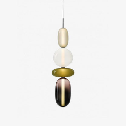LumiSphere Modern Kleurrijke Glas Hanglamp | Sfeervolle LED Verlichting