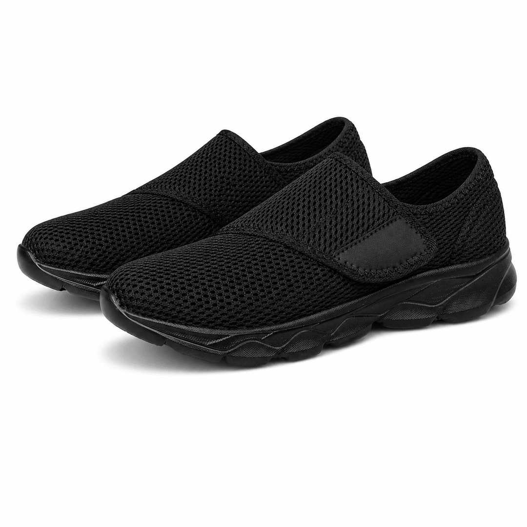 Diabetic Wide-Fit Walking Shoes - Breathable Comfort with Arch Support