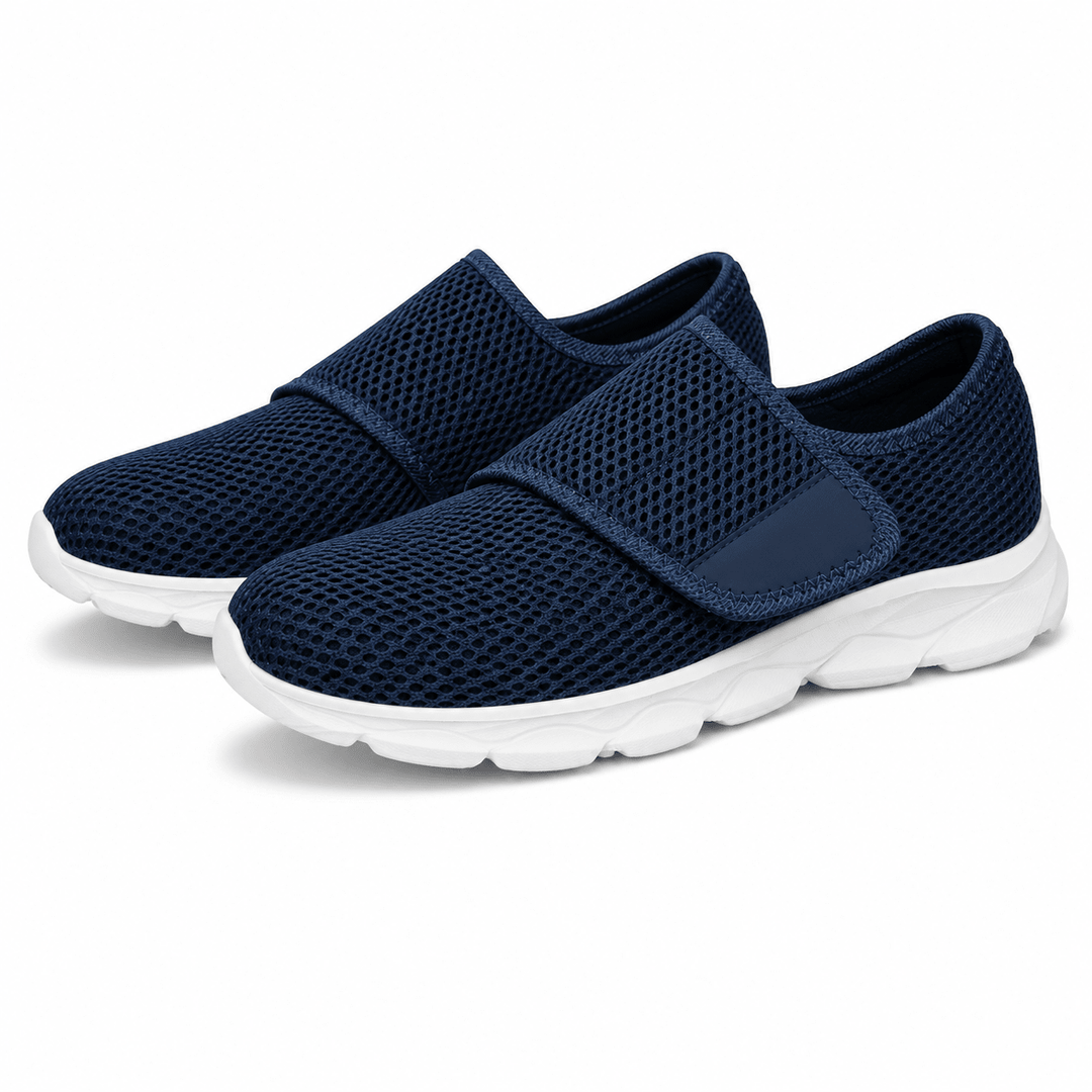 Diabetic Wide-Fit Walking Shoes - Breathable Comfort with Arch Support
