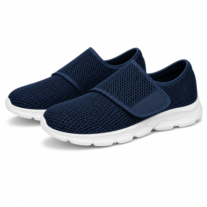 Diabetic Wide-Fit Walking Shoes - Breathable Comfort with Arch Support