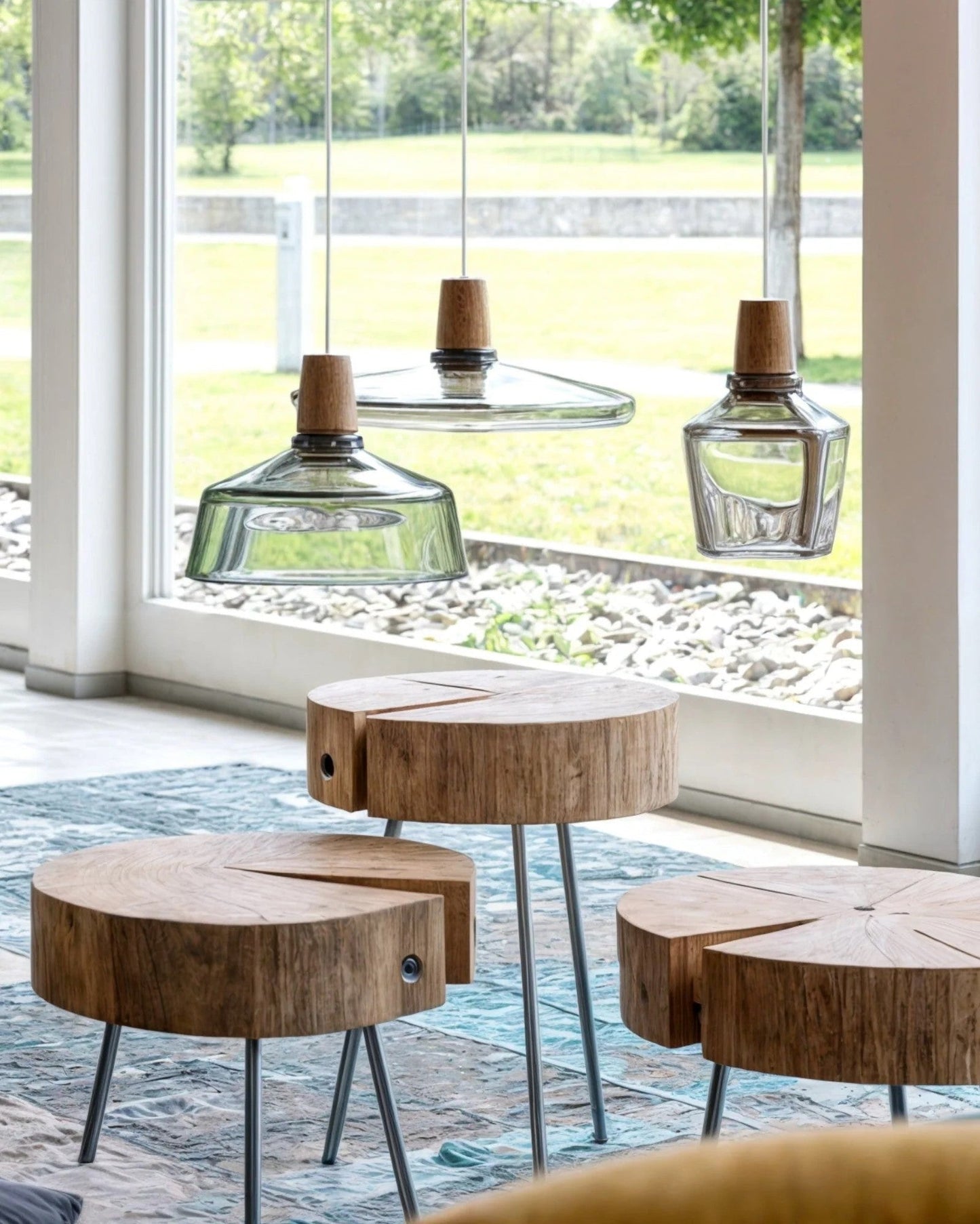 WoodenHalo Moderne LED Hanglamp | Houten Ring Design voor Woonkamer