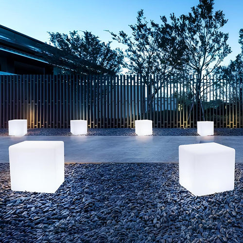 CubeAura Creatieve Kubische Tuinlamp | Geometrische Sfeerverlichting Buiten