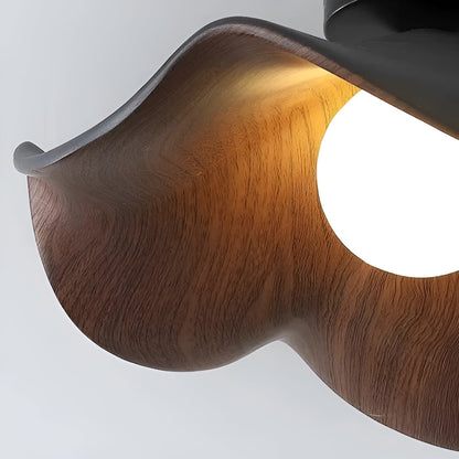 PetalBeam Nordic Lotusblad Houten Plafondlamp | Organische Sfeerverlichting