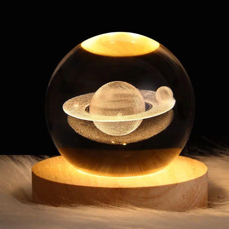 Galaxy Glow | Astronomie Kristal Lamp voor Decoratieve Sfeerverlichting