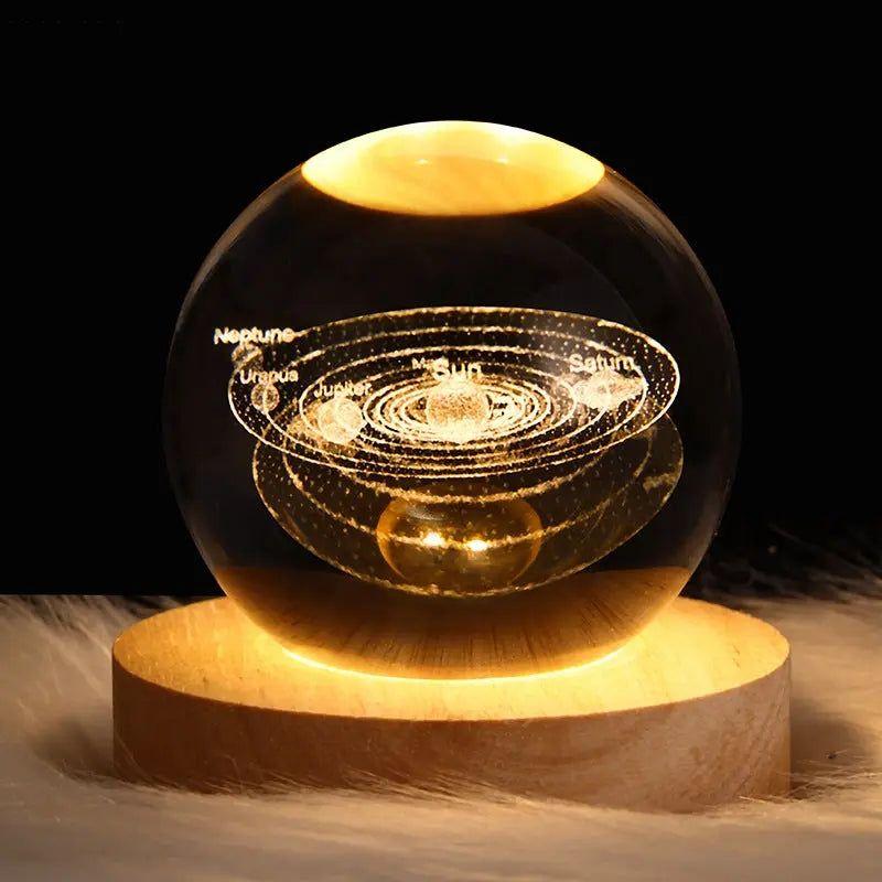 Galaxy Glow | Astronomie Kristal Lamp voor Decoratieve Sfeerverlichting