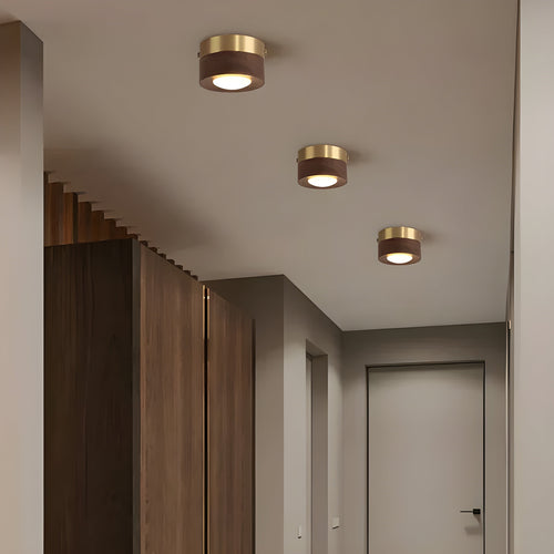 WalnutLume Walnoot LED Plafondlamp | Modern Houten Design Verlichting