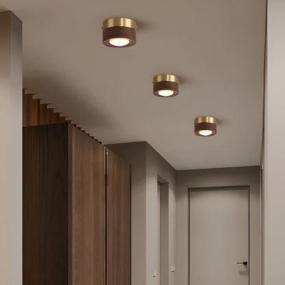 WoodCharm Moderne Plafondlamp voor Hal | Warme Hout Verlichting
