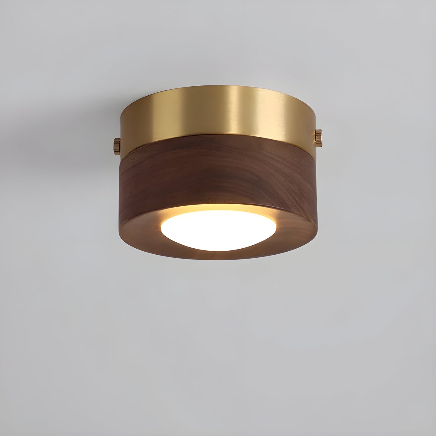 WoodCharm Moderne Plafondlamp voor Hal | Warme Hout Verlichting