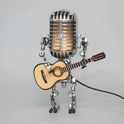 Robot Gitaar LED Tafellamp | Vintage Decoratie voor Bureau en Slaapkamer