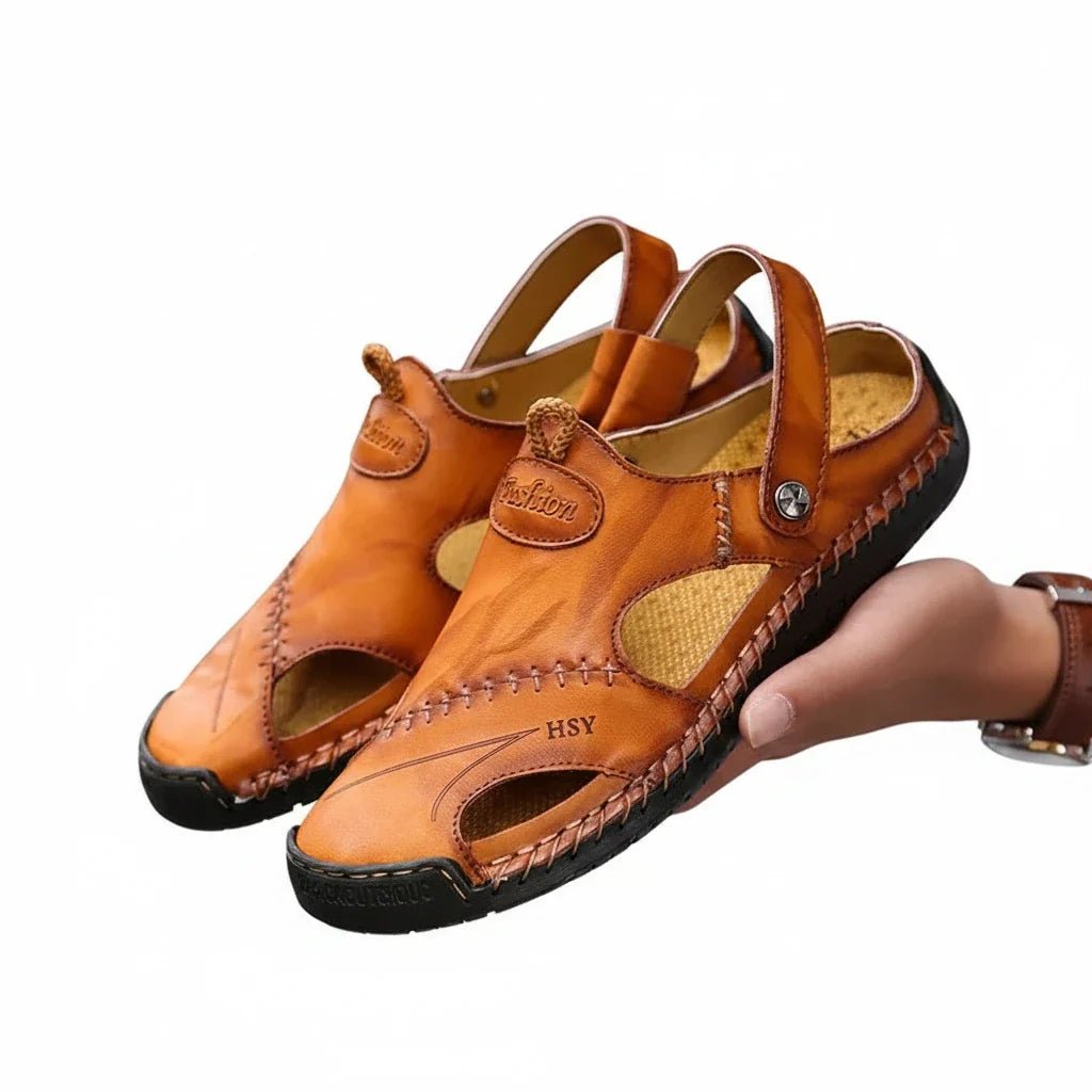 Unisex Orthopedic Leather Sandals - Premium Quality &amp; Arch Support