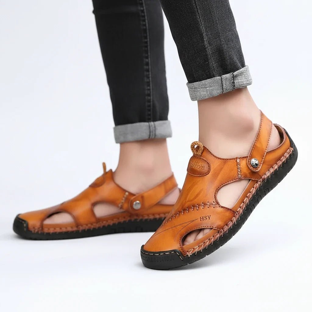 Unisex Orthopedic Leather Sandals - Premium Quality &amp; Arch Support