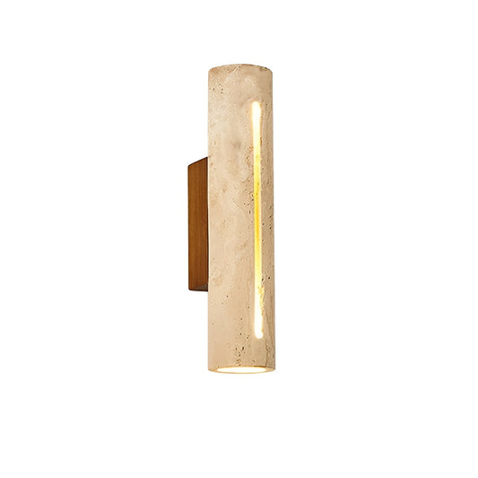 Cilindrische Steen Wandlamp Hoogwaardig | Decoratieve Binnenwandverlichting