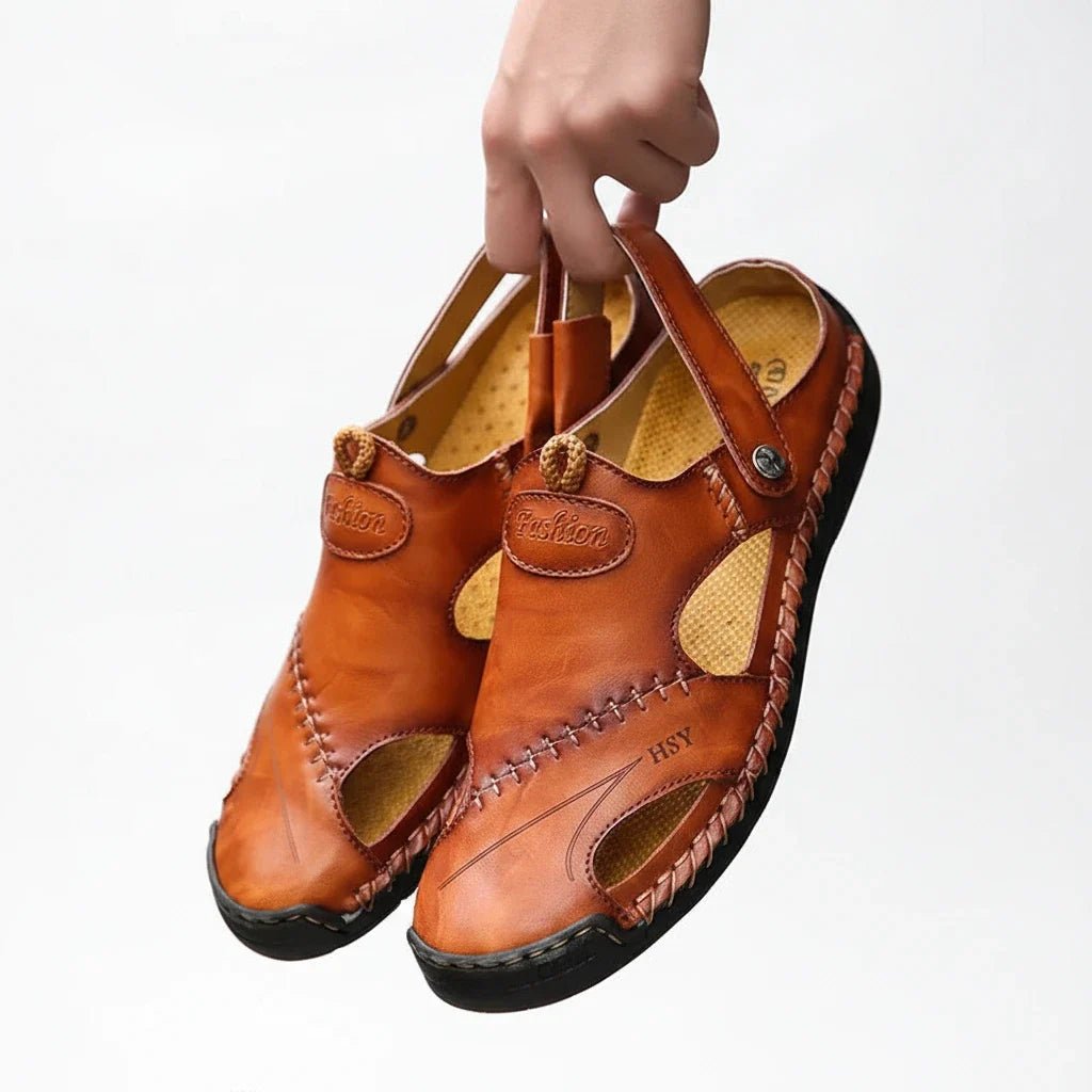 Unisex Orthopedic Leather Sandals - Premium Quality &amp; Arch Support