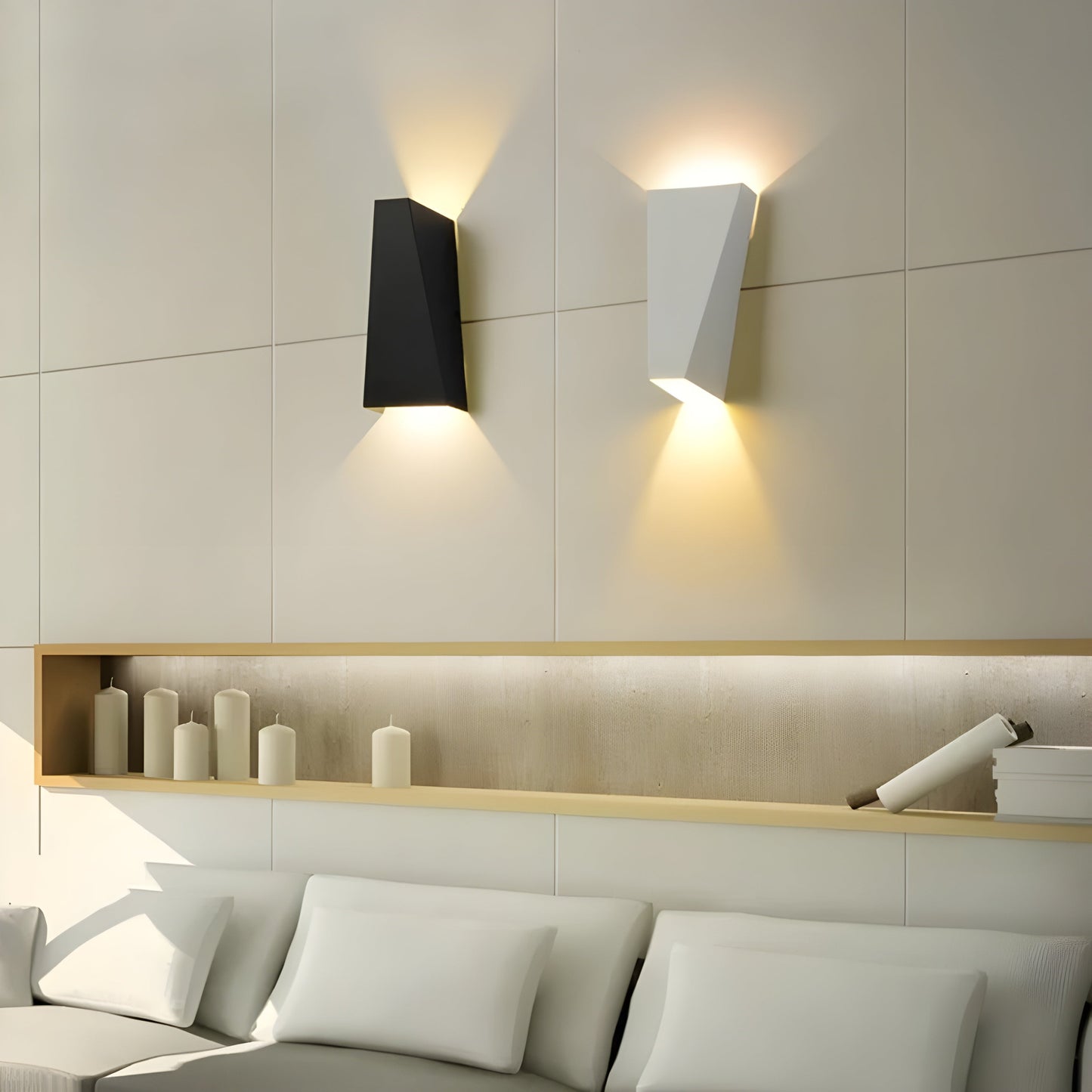 GlowHorizon Nordic Aluminium Up-Down LED Lamp | Architectonische Wandverlichting