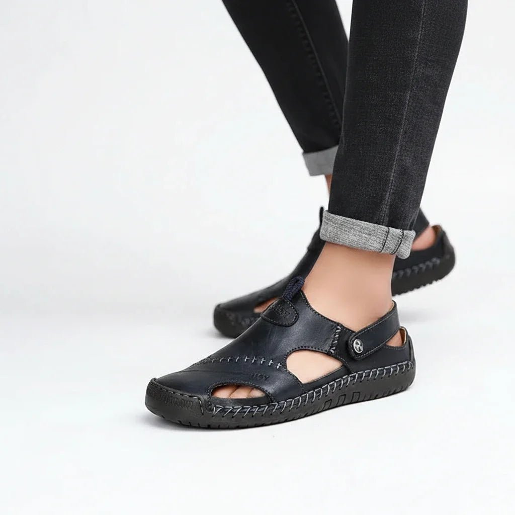 Unisex Orthopedic Leather Sandals - Premium Quality &amp; Arch Support