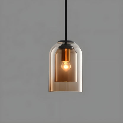 SkyGleam Dubbelglas Hanglamp | Modern Design met Gelaagd Glas Licht