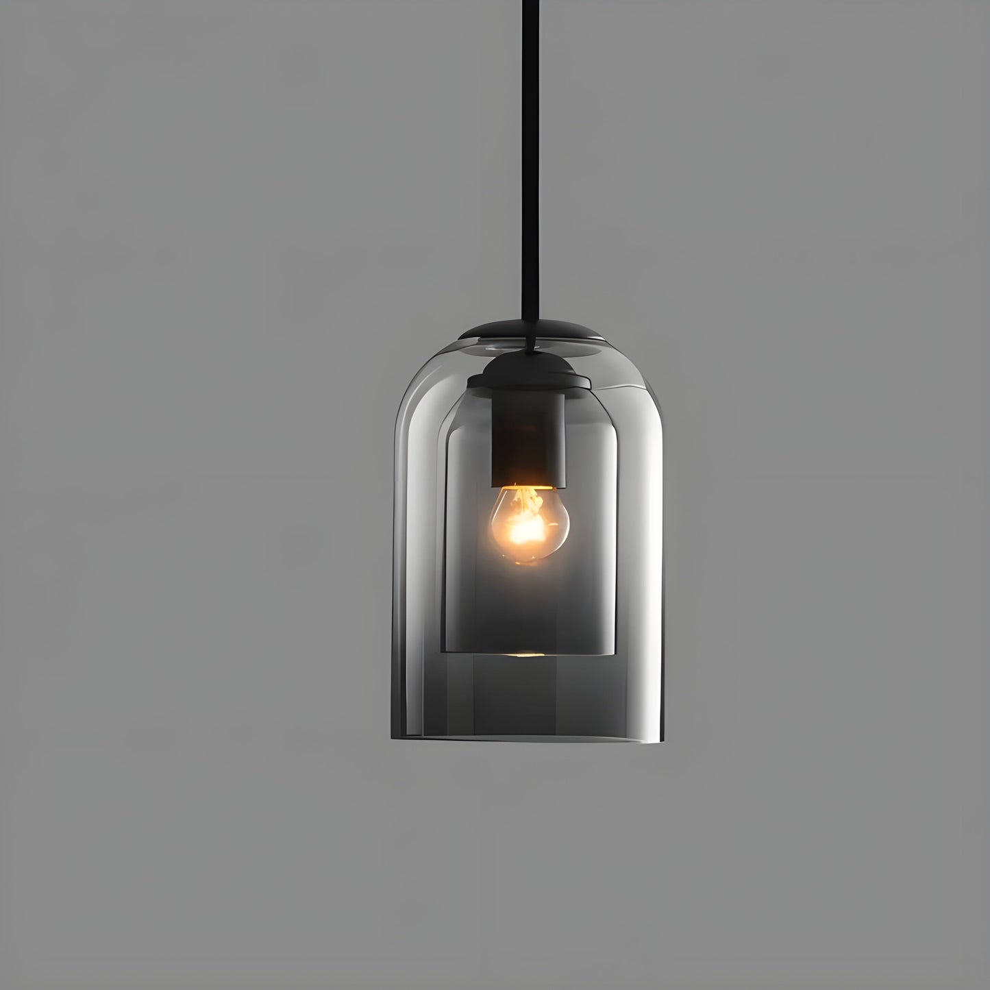 SkyGleam Dubbelglas Hanglamp | Modern Design met Gelaagd Glas Licht