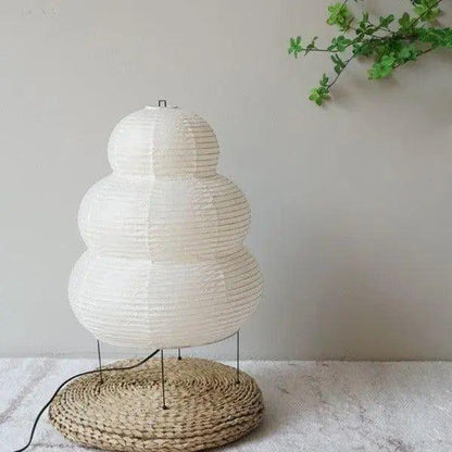 Wabi-Sabi Vloerlamp met Rijstpapier | Japanse Sfeerlamp voor Rustgevende Verlichting