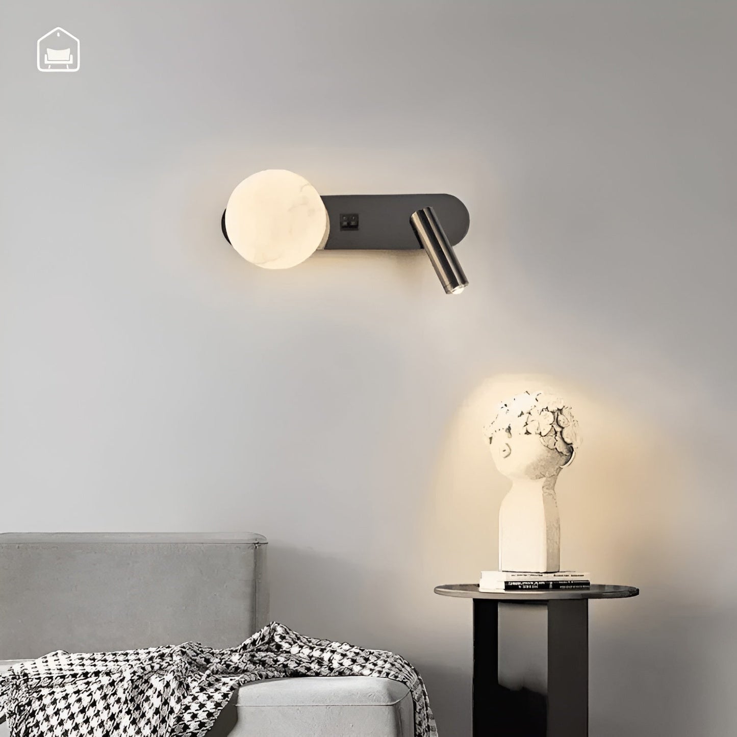 Luxe Wandlamp Elegant Minimalistisch | Ideal voor Woonkamer, Hal en Nachtlamp