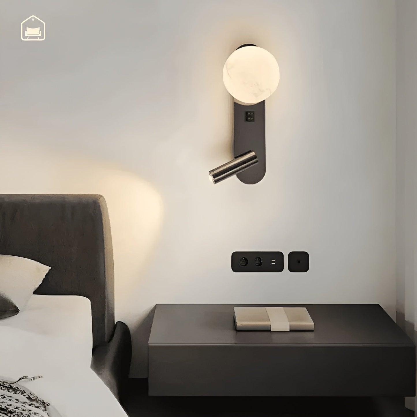Luxe Wandlamp Elegant Minimalistisch | Ideal voor Woonkamer, Hal en Nachtlamp