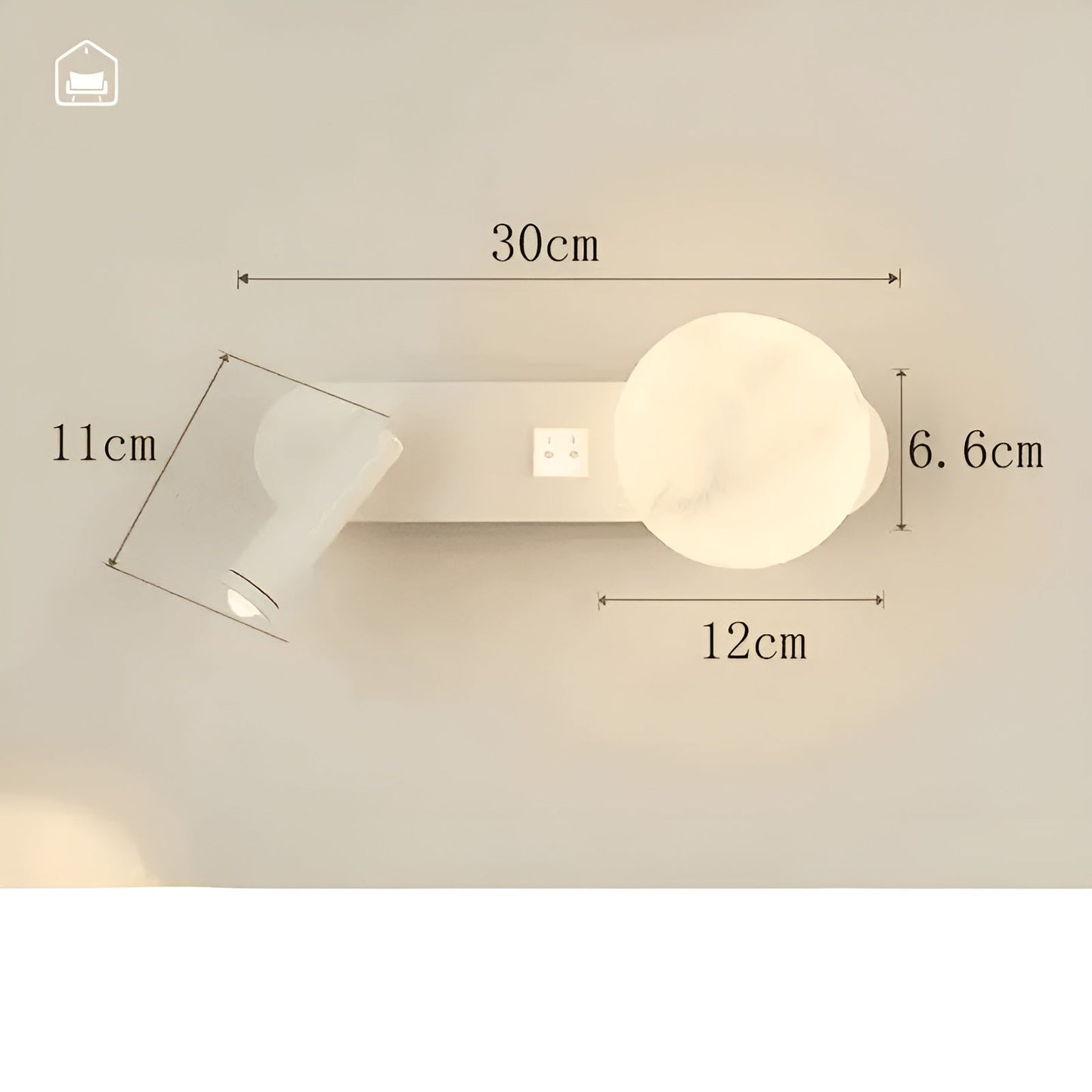 Luxe Wandlamp Elegant Minimalistisch | Ideal voor Woonkamer, Hal en Nachtlamp