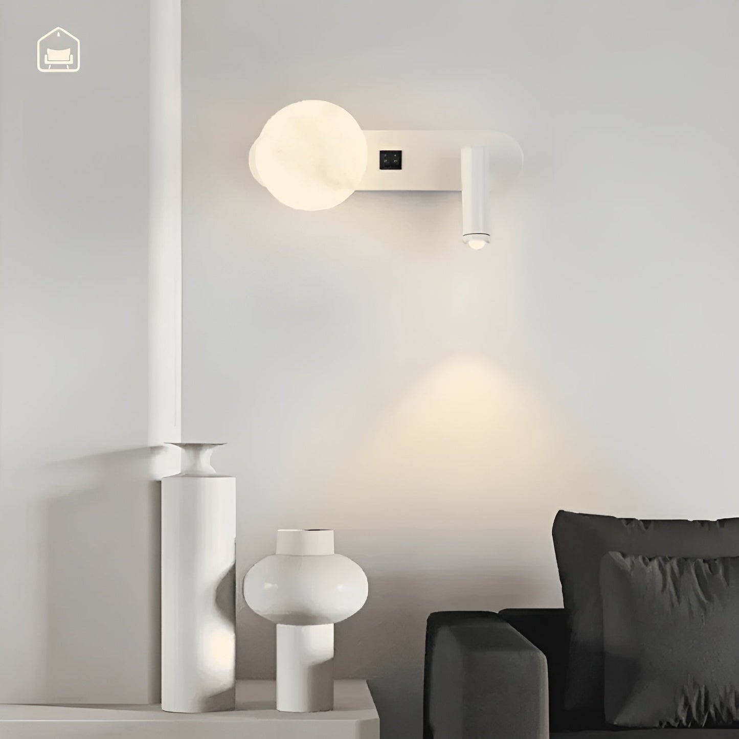 Luxe Wandlamp Elegant Minimalistisch | Ideal voor Woonkamer, Hal en Nachtlamp