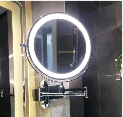 LED Vergrotingsspiegel Zwart Oplaadbaar | Make-up Spiegel met Verlichting