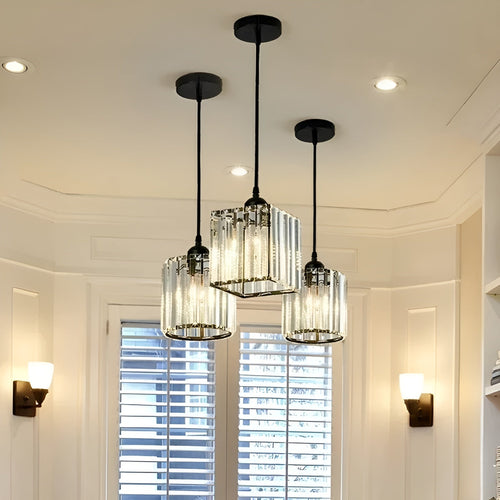 BrilliantGlow K9 Kristal Hanglamp | Elegante Fonkelende Plafondverlichting