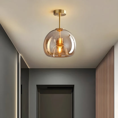 LustroCeil Minimalistisch Glas Plafondlamp | Heldere Sfeerverlichting