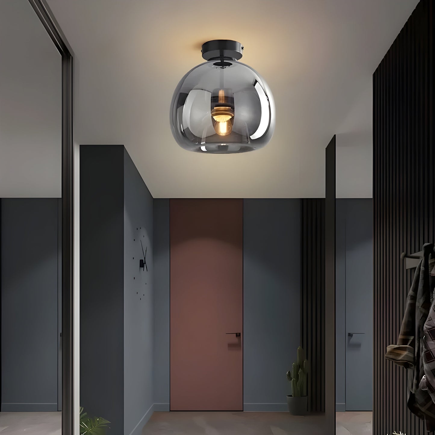 LustroCeil Minimalistisch Glas Plafondlamp | Heldere Sfeerverlichting
