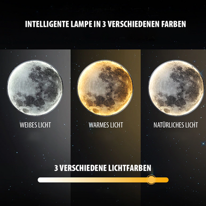 LED Maanlamp Wandlamp | Instelbare Kleuren met Afstandsbediening