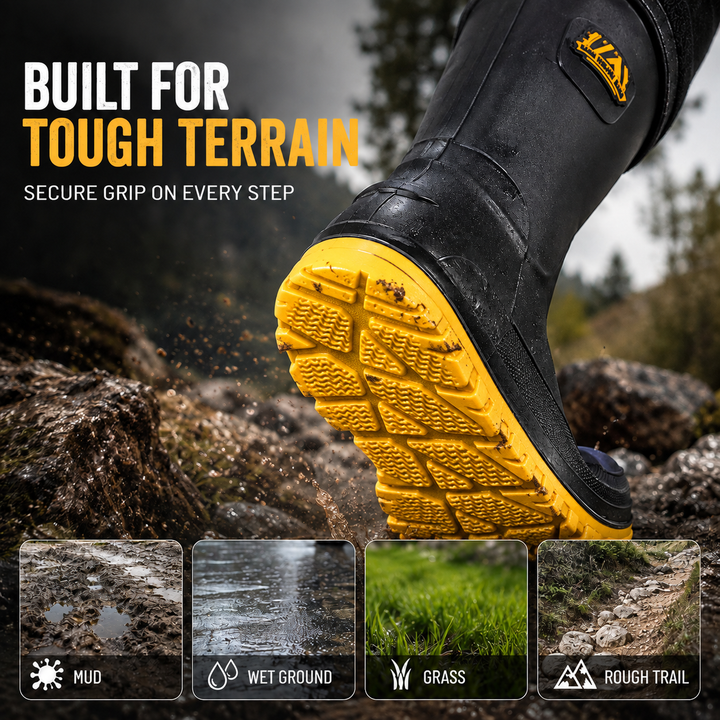 FrostTrek Insulated Rainboots — Warm Waterproof Boots for Winter