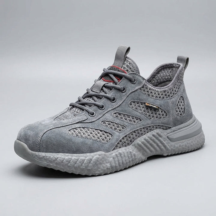 Treadrover Breathable Safety Sneaker — Lightweight Protection in Gray