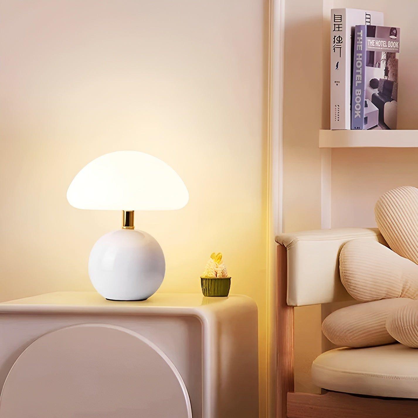 CreamyShine Gezellige Paddenstoel Nachtlamp | Warm Sfeer Licht voor Slaapkamer