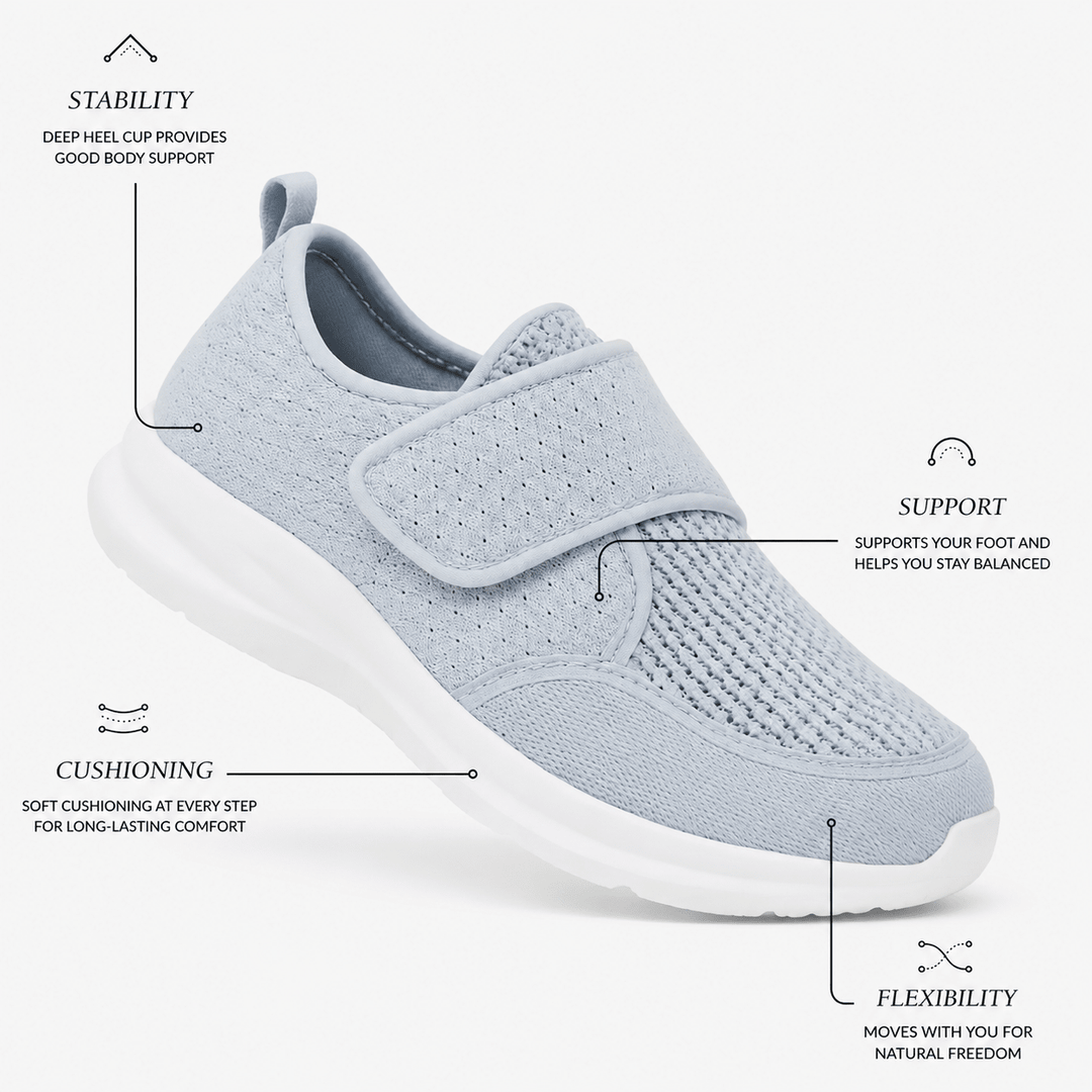 Orthopaedic Diabetic Wide-Fit Trainers for Women - Protective Arch Support
