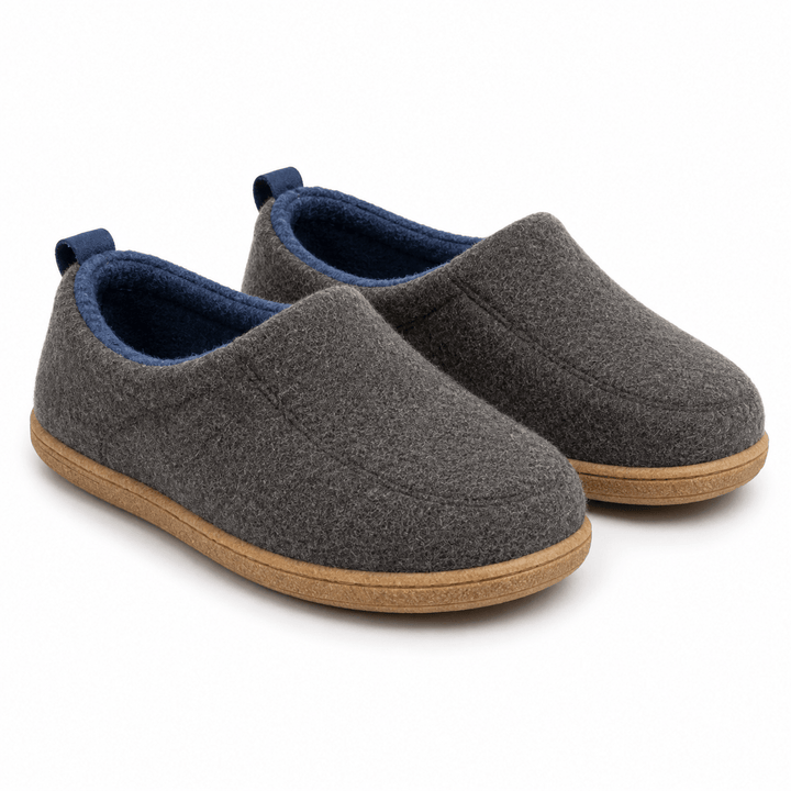 Orthopaedic Unisex Indoor Slippers - Hard Sole &amp; Fleece Warm Comfort