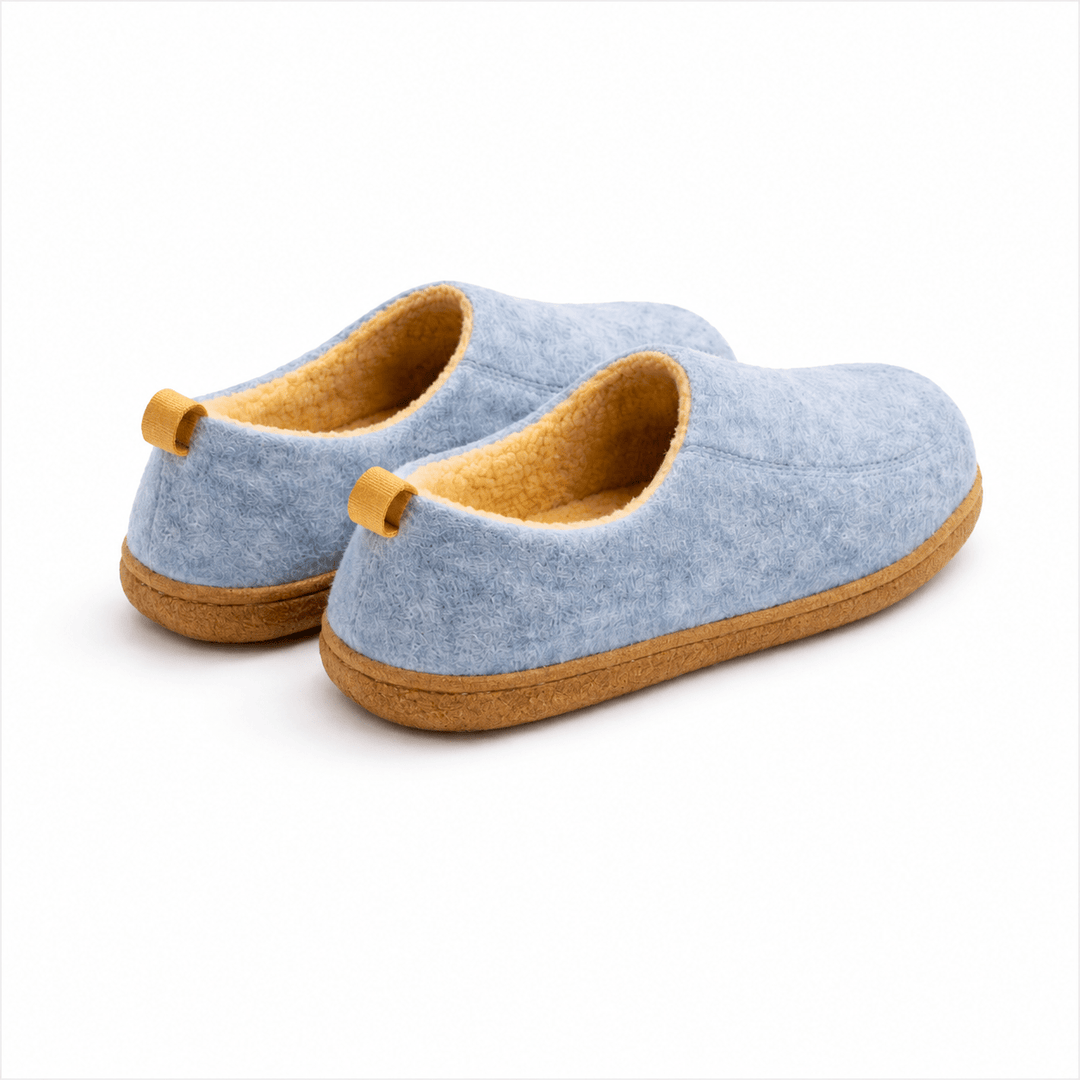 Orthopaedic Unisex Indoor Slippers - Hard Sole &amp; Fleece Warm Comfort