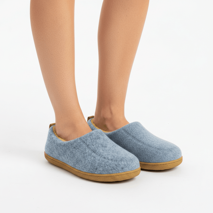 Orthopaedic Unisex Indoor Slippers - Hard Sole &amp; Fleece Warm Comfort