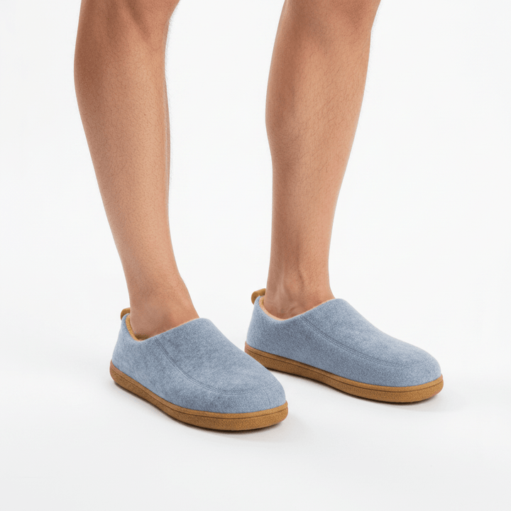 Orthopaedic Unisex Indoor Slippers - Hard Sole &amp; Fleece Warm Comfort