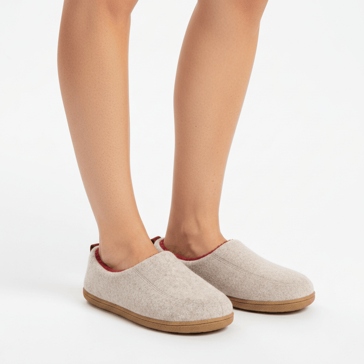 Orthopaedic Unisex Indoor Slippers - Hard Sole &amp; Fleece Warm Comfort