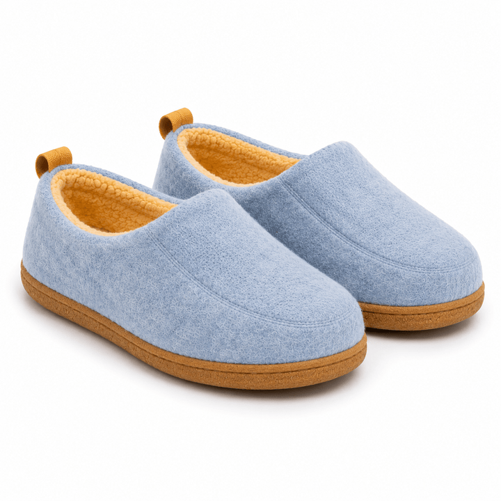 Orthopaedic Unisex Indoor Slippers - Hard Sole &amp; Fleece Warm Comfort