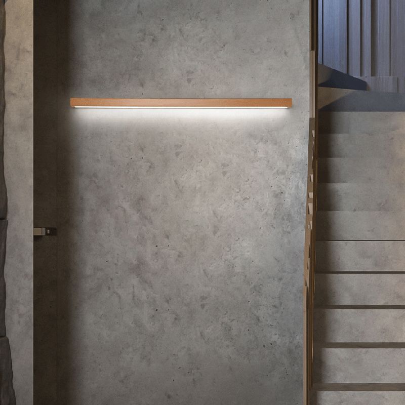 Muto Lineaire Hout en Acryl Wandlamp | Modern Design voor Woonkamer en Slaapkamer