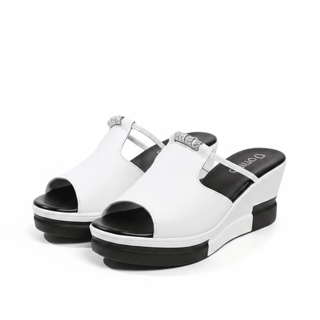 Orthopedic Platform Sandals for Women - Comfortable Height &amp; Arch Support