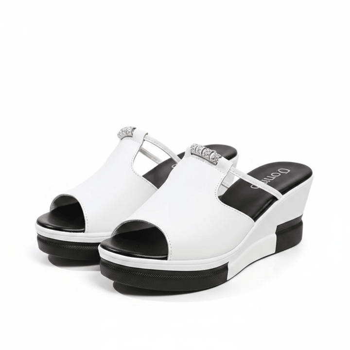 Orthopedic Platform Sandals for Women - Comfortable Height &amp; Arch Support