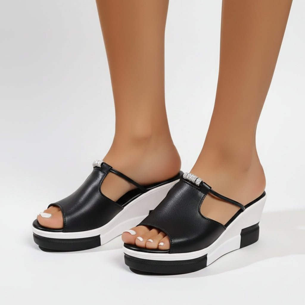 Orthopedic Platform Sandals for Women - Comfortable Height &amp; Arch Support