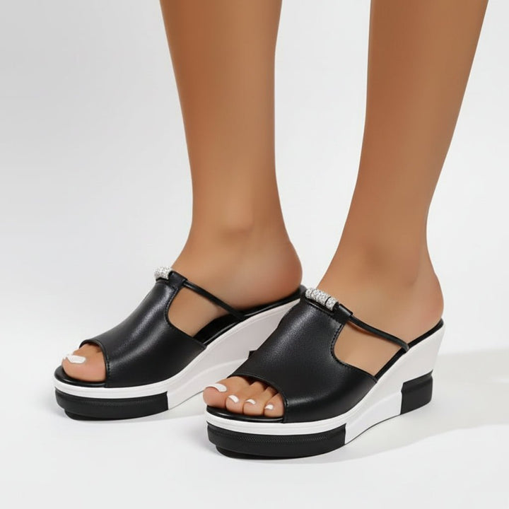 Orthopedic Platform Sandals for Women - Comfortable Height &amp; Arch Support