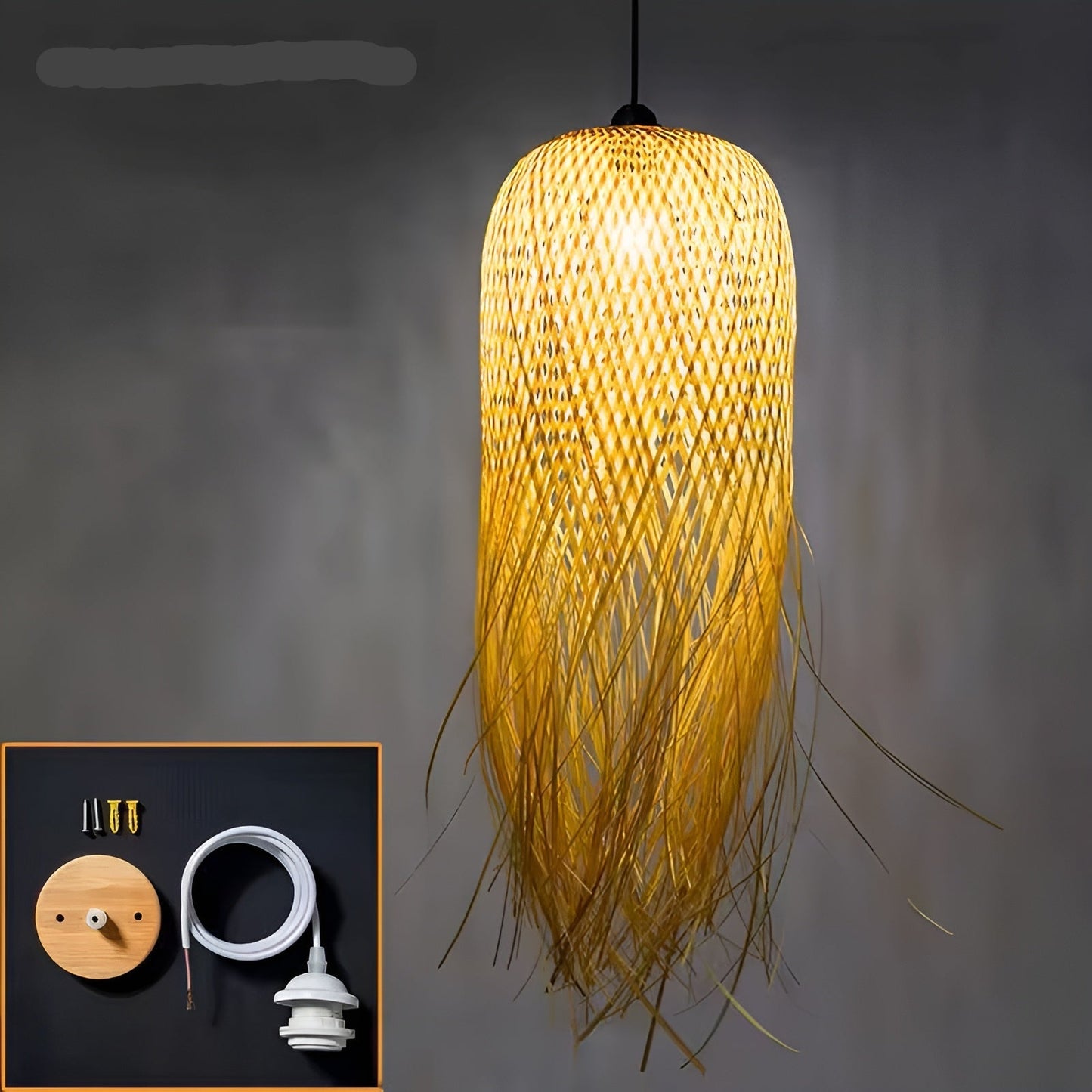 Handgeweven Bamboe Hanglamp | Organische Verlichting voor Theeruimte en Restaurant